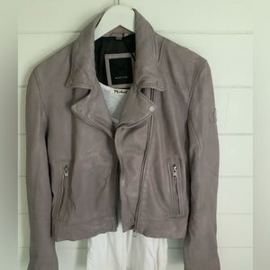 Mauritius Lavender Leather Jacket…